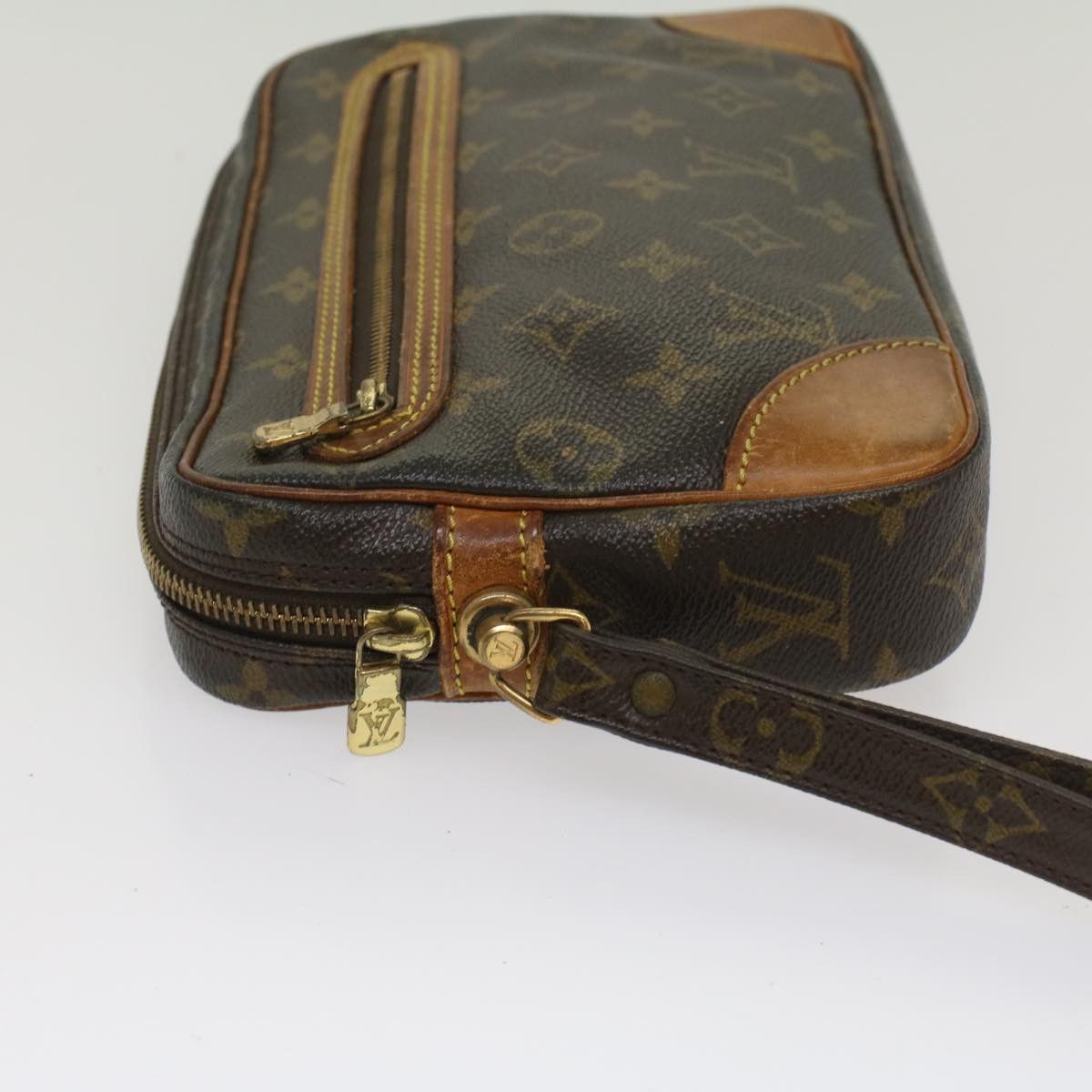 Louis Vuitton Marly Dragonne Brown Canvas Clutch Bag (Pre-Owned) Size ONE SIZE - 10 Thumbnail