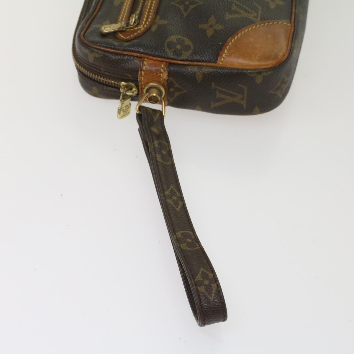 Louis Vuitton Marly Dragonne Brown Canvas Clutch Bag (Pre-Owned) Size ONE SIZE - 11 Thumbnail
