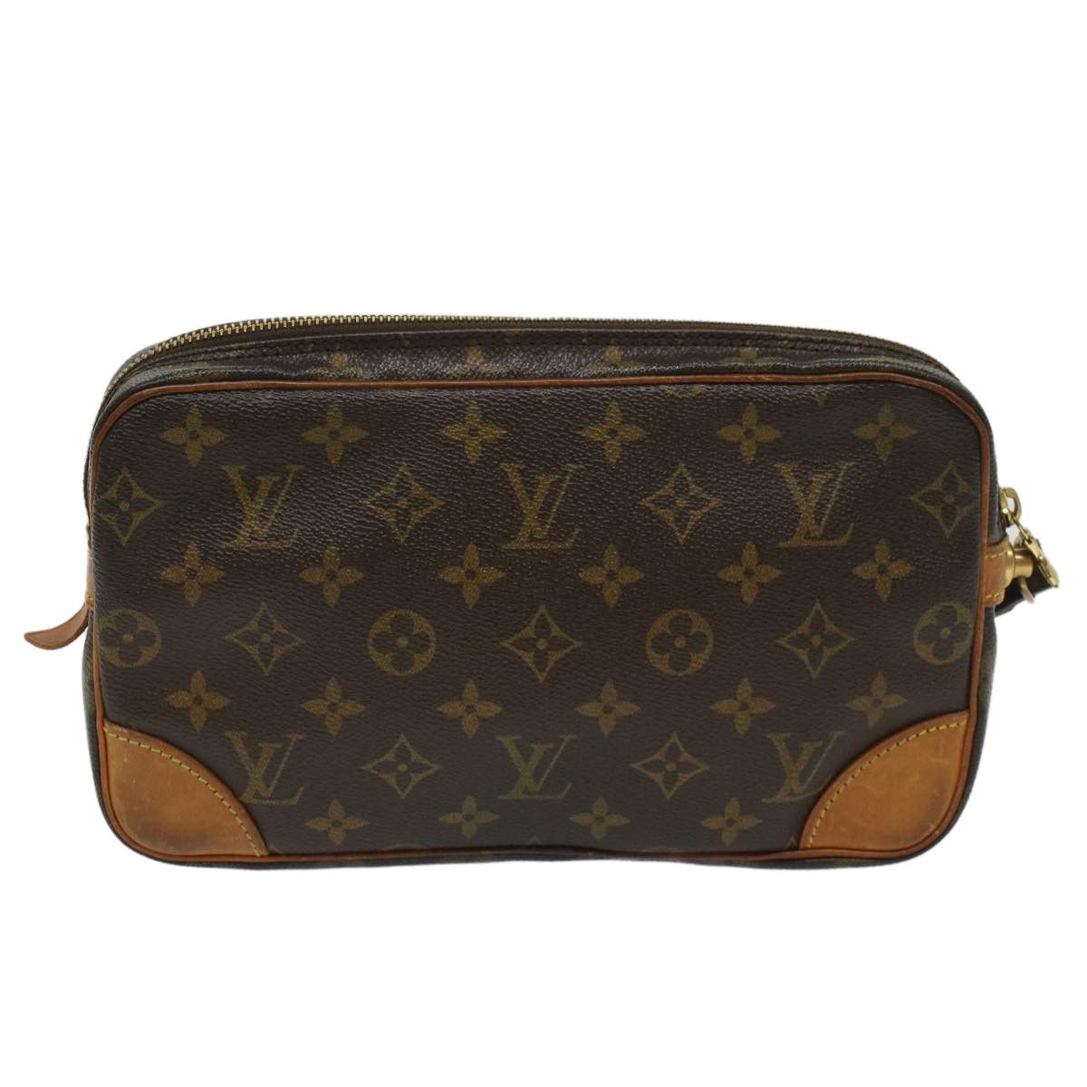 Louis Vuitton Marly Dragonne Brown Canvas Clutch Bag (Pre-Owned) Size ONE SIZE - 2 Thumbnail