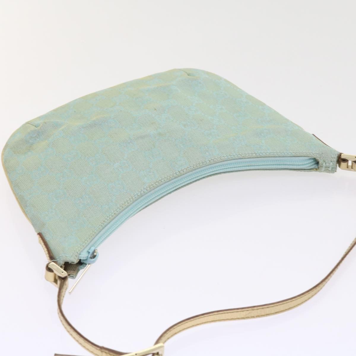 Gucci Gg Canvas Blue Canvas Clutch Bag (Pre-Owned) Size ONE SIZE - 4 Thumbnail