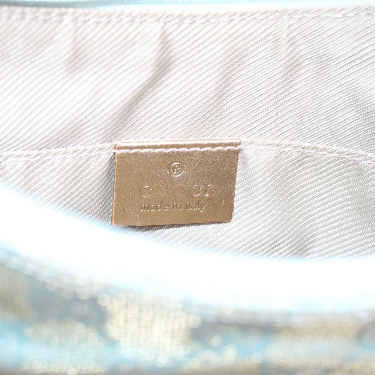 Gucci Gg Canvas Blue Canvas Clutch Bag (Pre-Owned) Size ONE SIZE - 7 Thumbnail