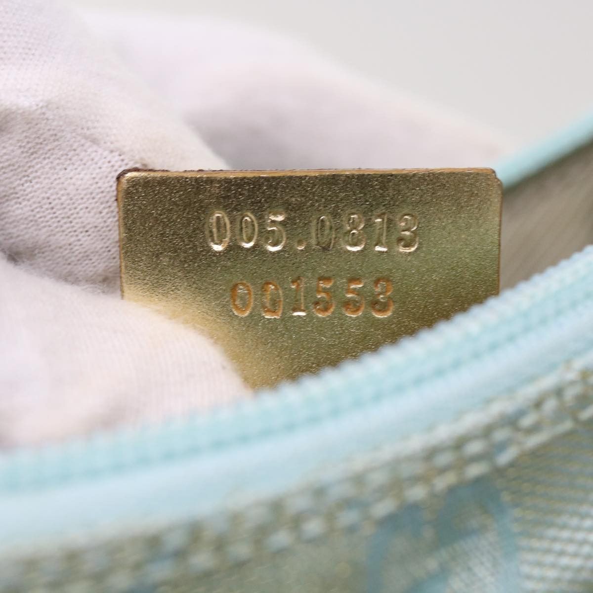 Gucci Gg Canvas Blue Canvas Clutch Bag (Pre-Owned) Size ONE SIZE - 6 Thumbnail