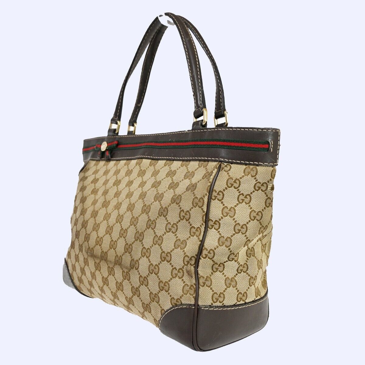 Gucci Ophidia Beige Canvas Handbag (Pre-Owned) Size ONE SIZE - 3 Thumbnail