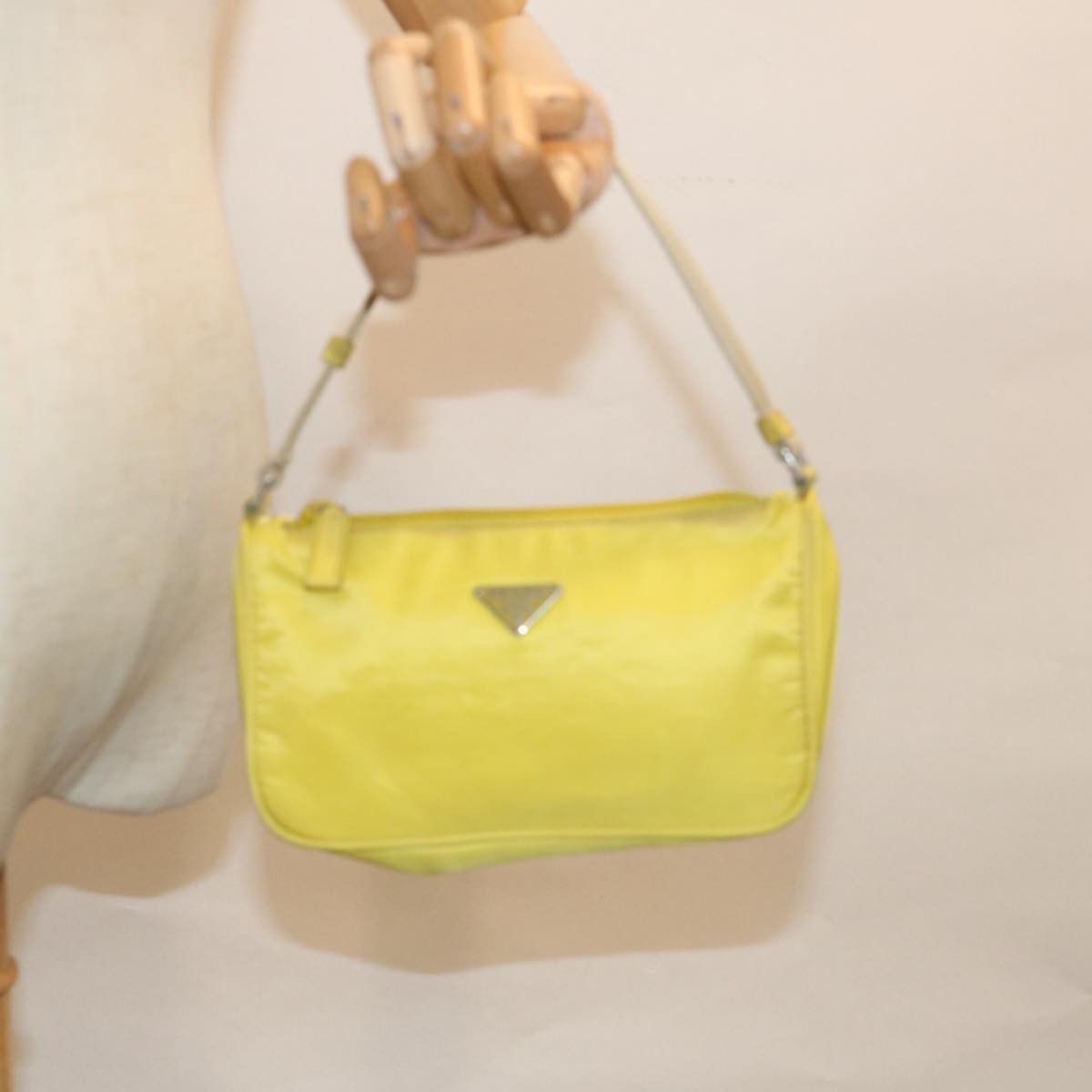 Prada Tessuto Yellow Synthetic Clutch Bag (Pre-Owned) Size ONE SIZE - 8 Thumbnail