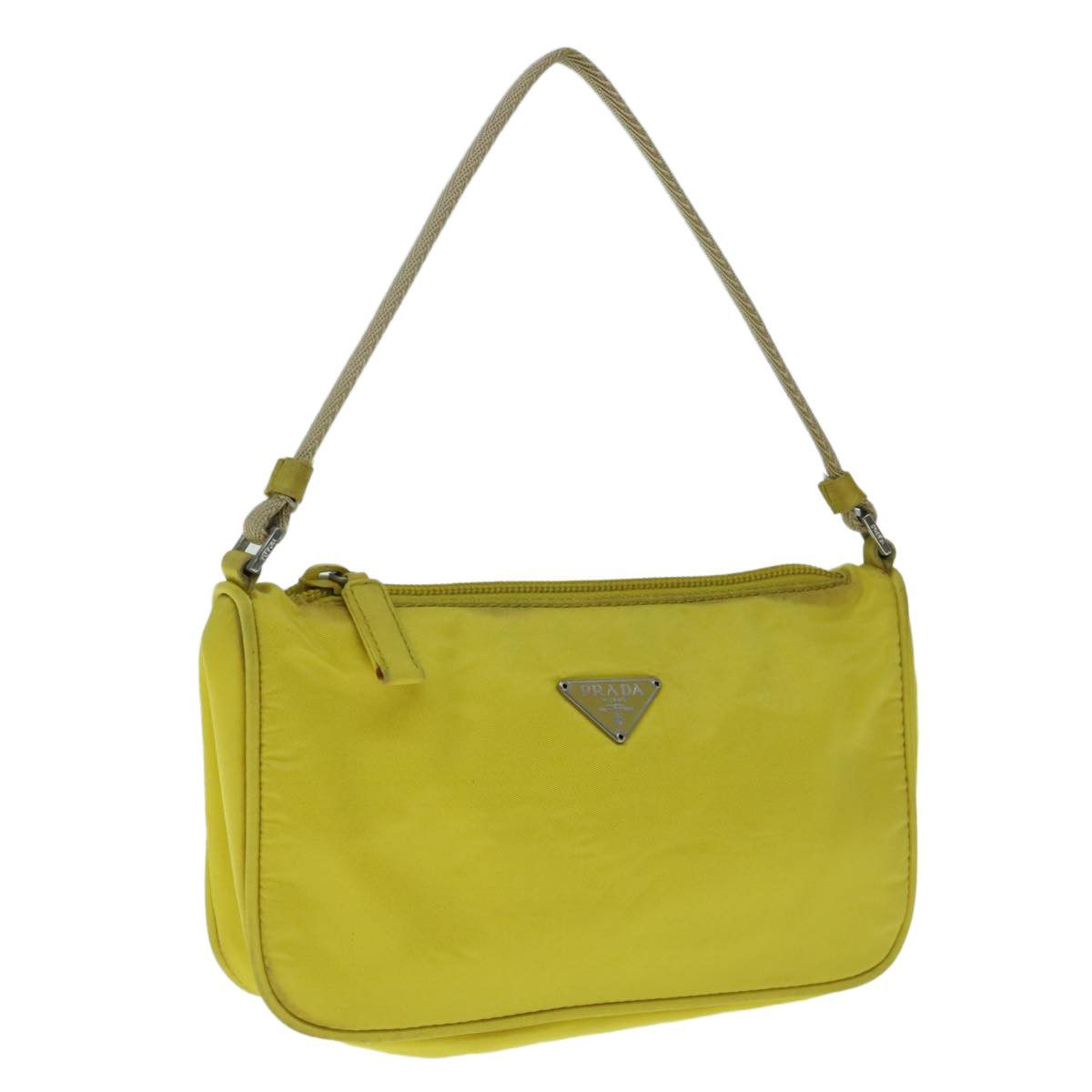 Prada Tessuto Yellow Synthetic Clutch Bag (Pre-Owned) Size ONE SIZE - 10 Thumbnail