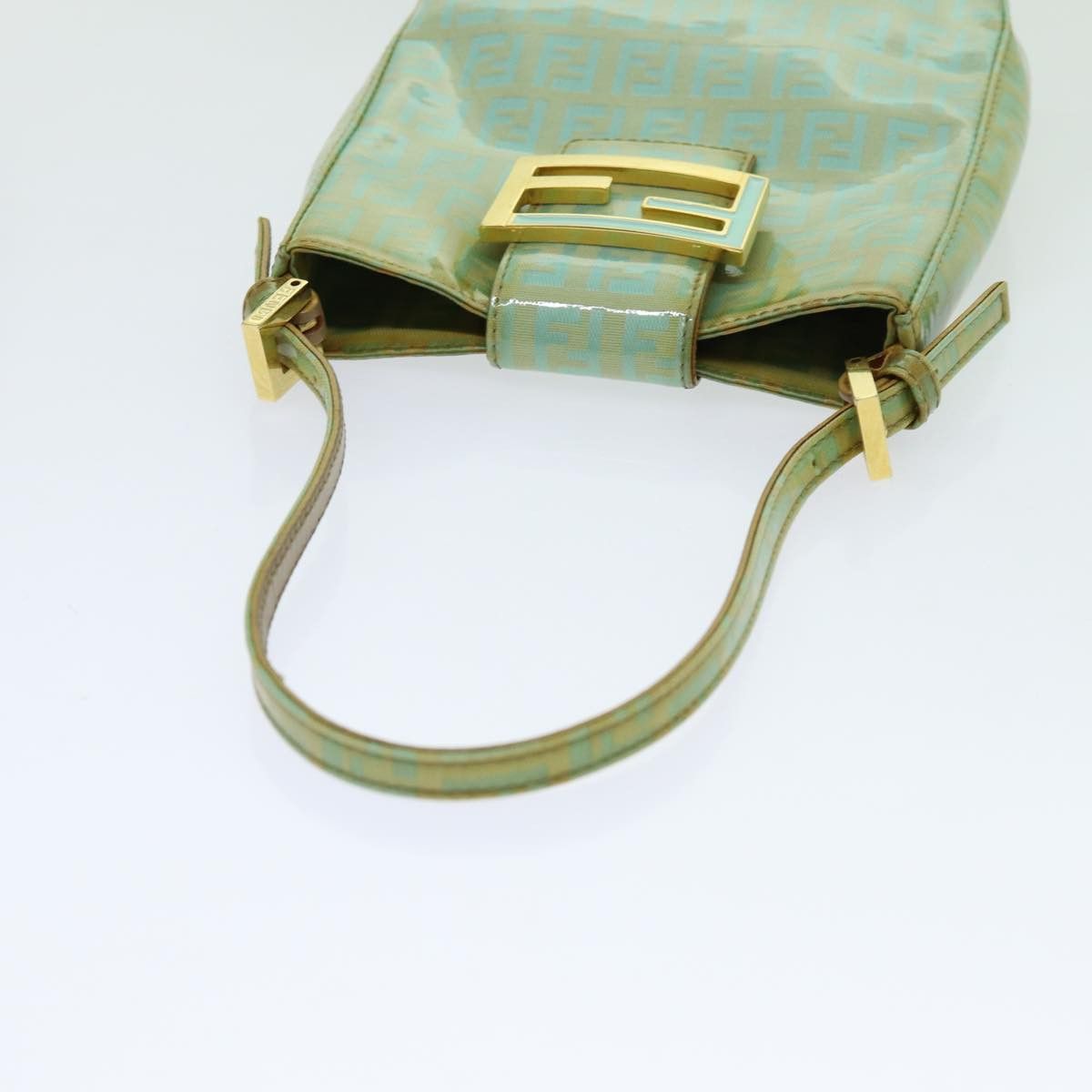 Fendi Zucchino Green Canvas Handbag (Pre-Owned) Size ONE SIZE - 4 Thumbnail