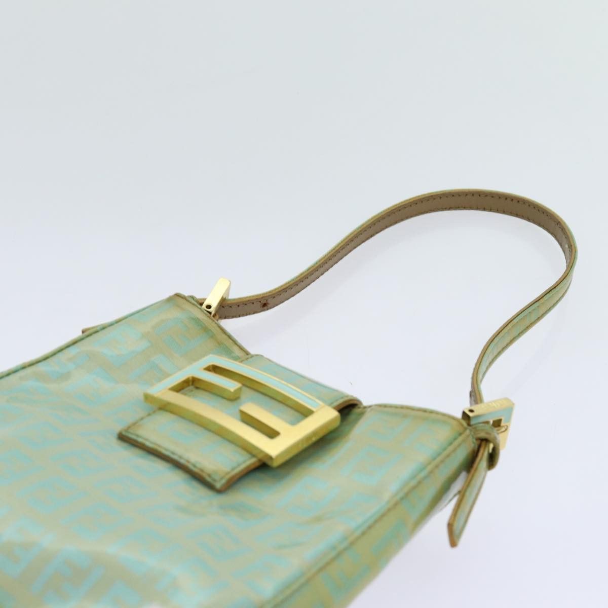 Fendi Zucchino Green Canvas Handbag (Pre-Owned) Size ONE SIZE - 12 Thumbnail