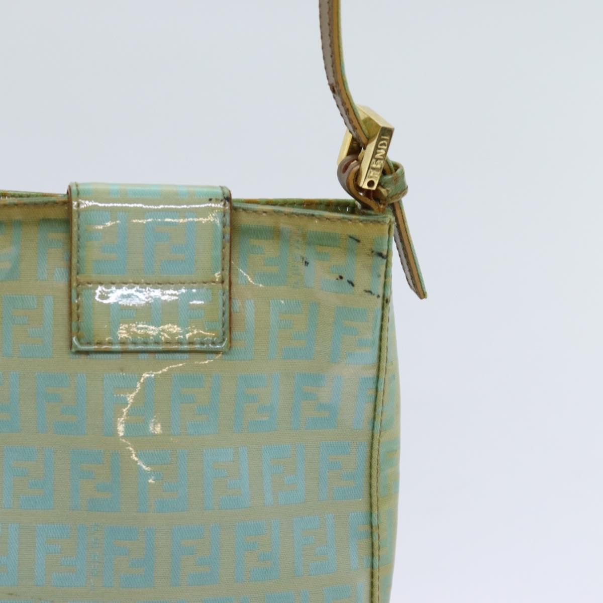 Fendi Zucchino Green Canvas Handbag (Pre-Owned) Size ONE SIZE - 8 Thumbnail