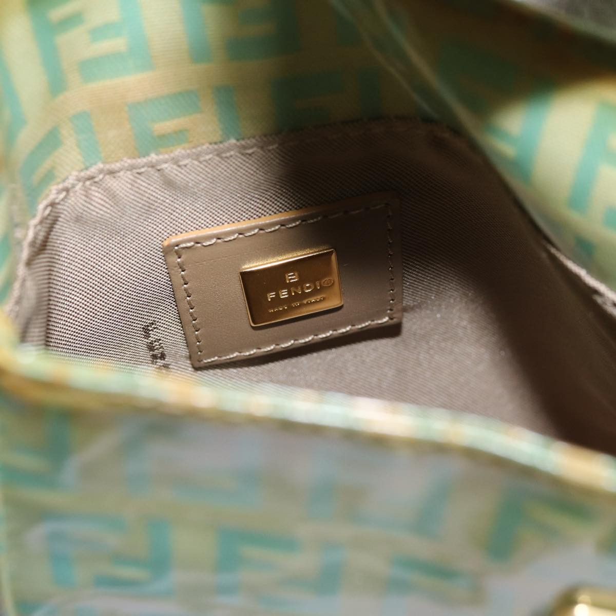 Fendi Zucchino Green Canvas Handbag (Pre-Owned) Size ONE SIZE - 6 Thumbnail