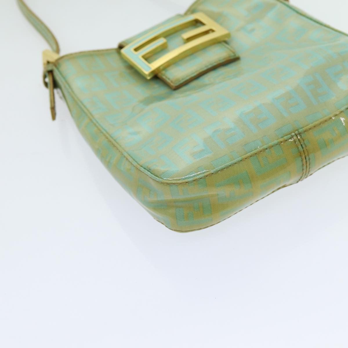 Fendi Zucchino Green Canvas Handbag (Pre-Owned) Size ONE SIZE - 14 Thumbnail