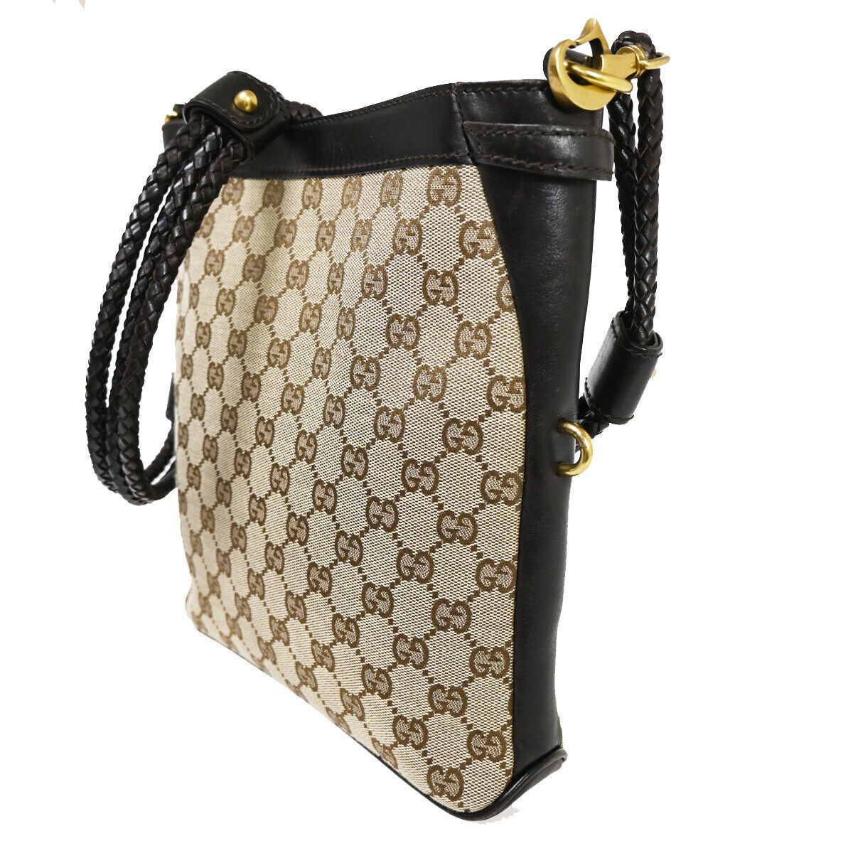 Gucci Beige Canvas Shoulder Bag (Pre-Owned) Size ONE SIZE - 3 Thumbnail