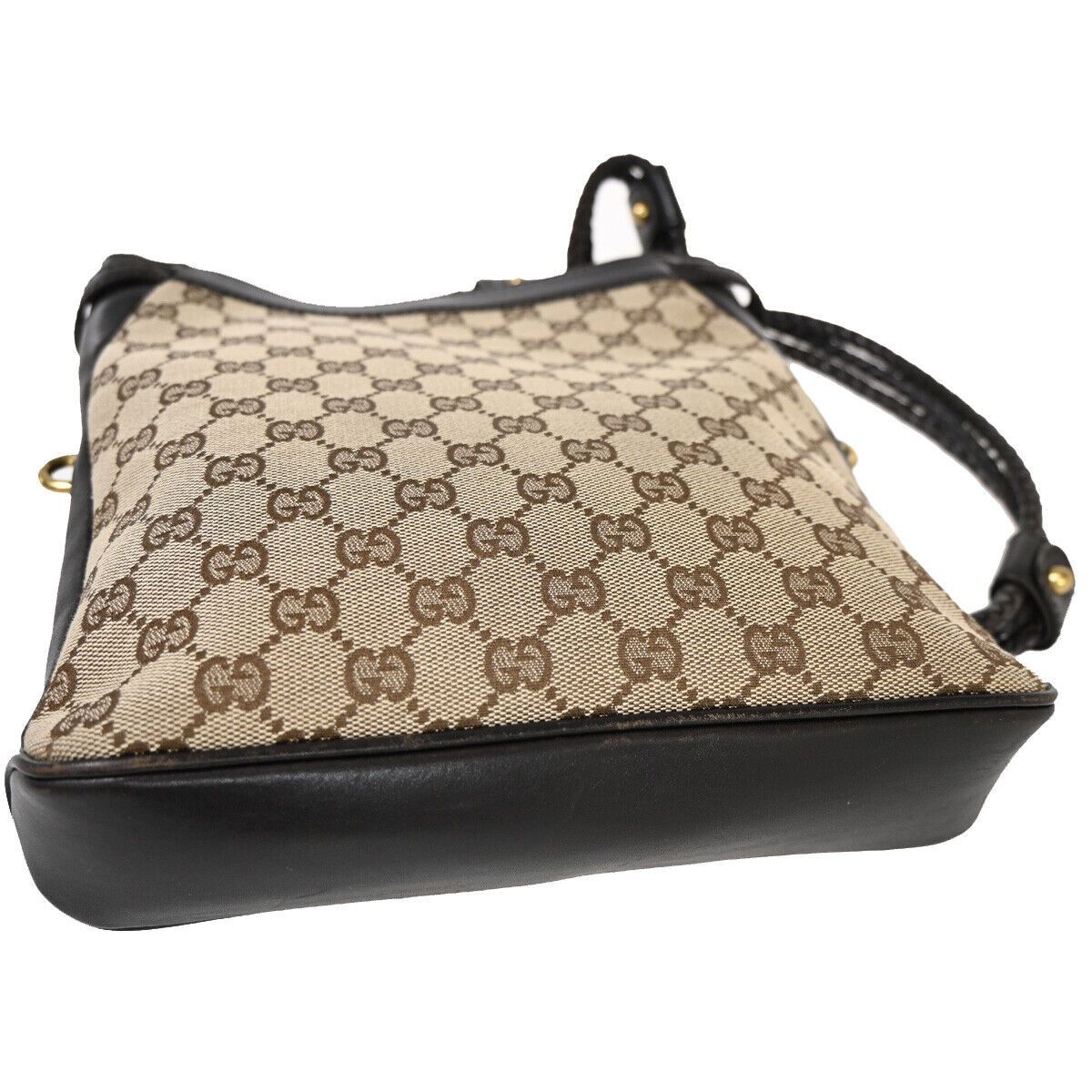 Gucci Beige Canvas Shoulder Bag (Pre-Owned) Size ONE SIZE - 11 Thumbnail