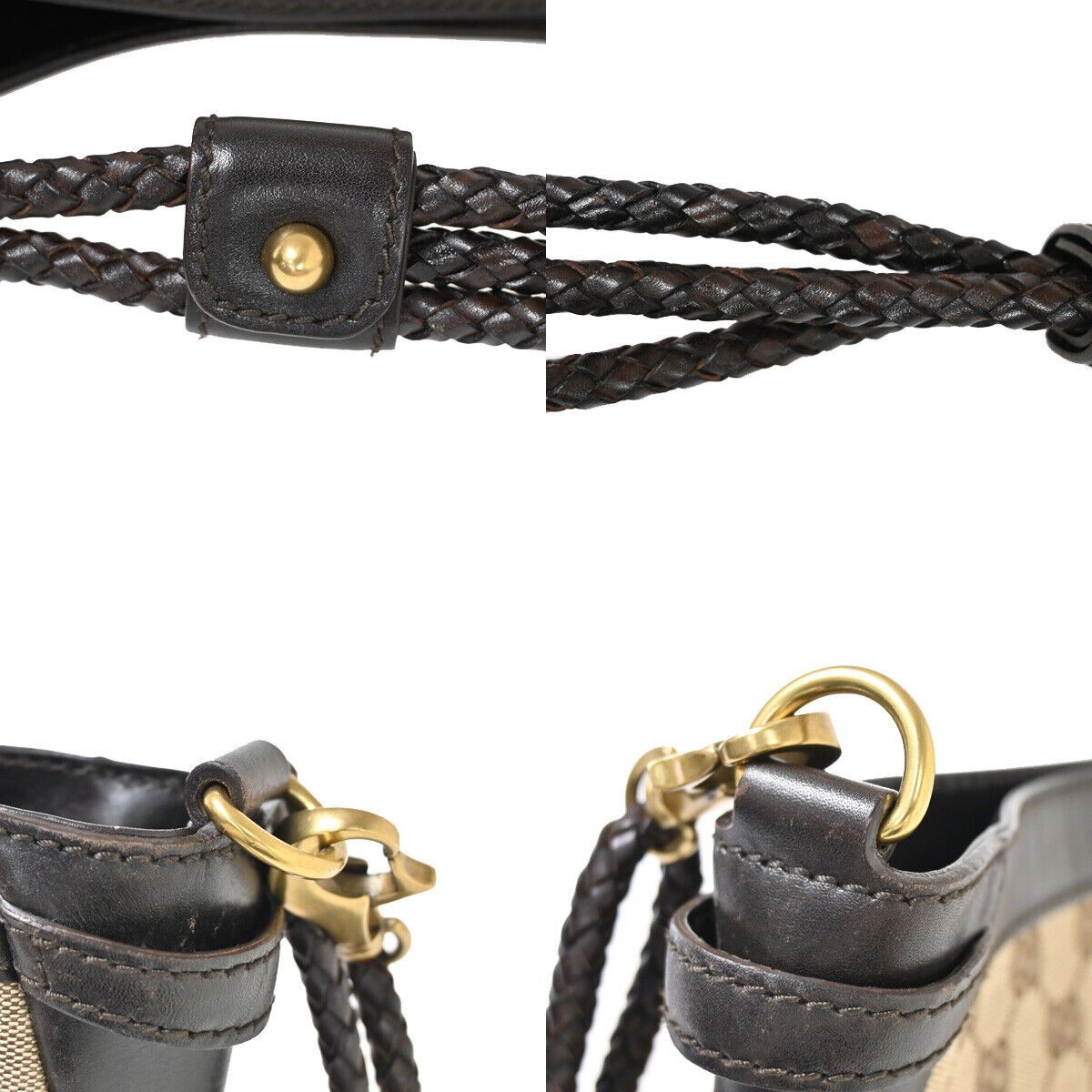 Gucci Beige Canvas Shoulder Bag (Pre-Owned) Size ONE SIZE - 8 Thumbnail