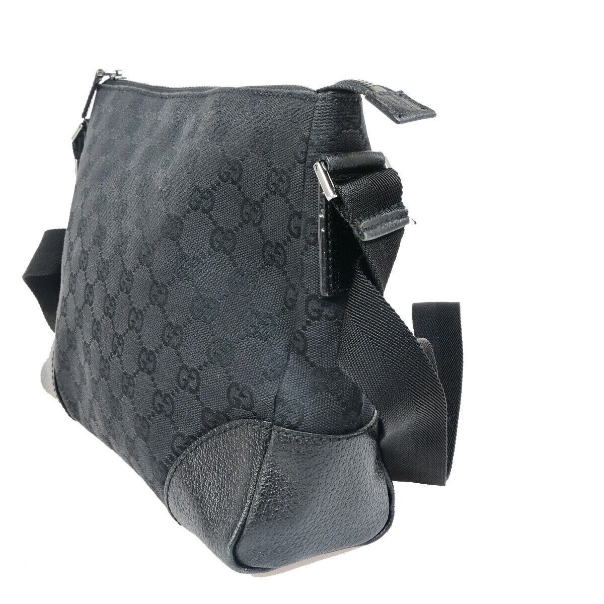 Gucci Gg Canvas Black Canvas Shoulder Bag (Pre-Owned) Size ONE SIZE - 4 Thumbnail