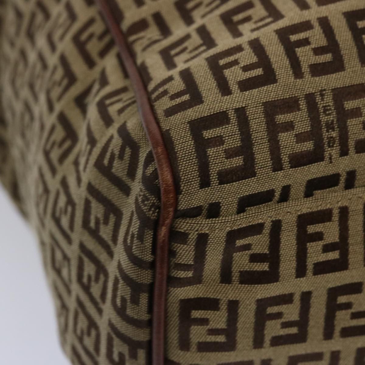 Fendi Zucchino Brown Canvas Tote Bag (Pre-Owned) Size ONE SIZE - 17 Thumbnail