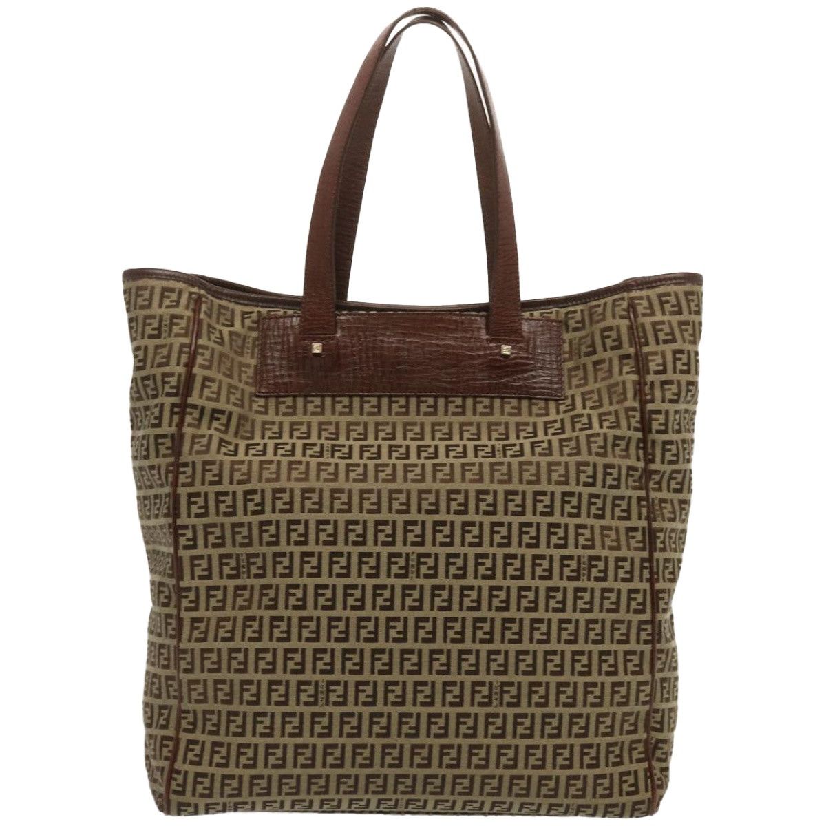 Fendi Zucchino Brown Canvas Tote Bag (Pre-Owned) Size ONE SIZE - 2 Thumbnail