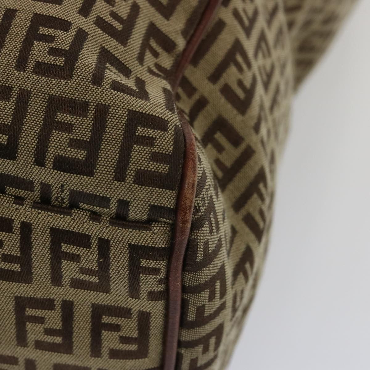 Fendi Zucchino Brown Canvas Tote Bag (Pre-Owned) Size ONE SIZE - 15 Thumbnail
