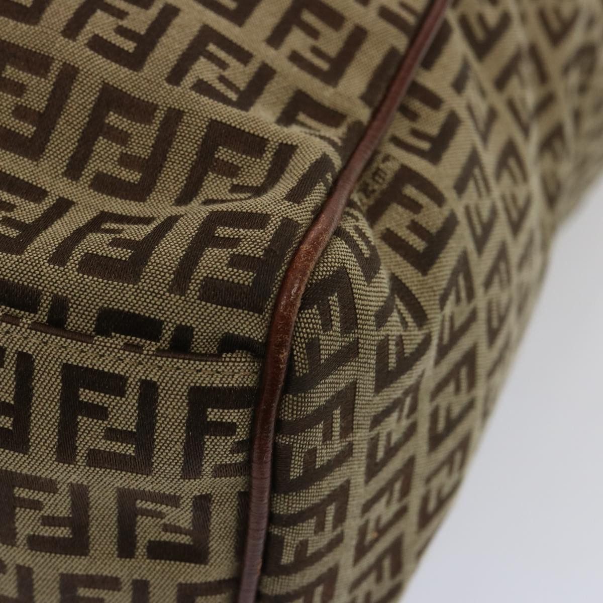 Fendi Zucchino Brown Canvas Tote Bag (Pre-Owned) Size ONE SIZE - 18 Thumbnail