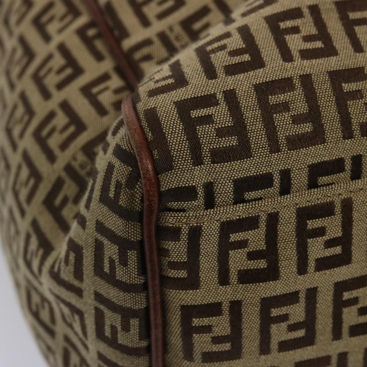 Fendi Zucchino Brown Canvas Tote Bag (Pre-Owned) Size ONE SIZE - 14 Thumbnail