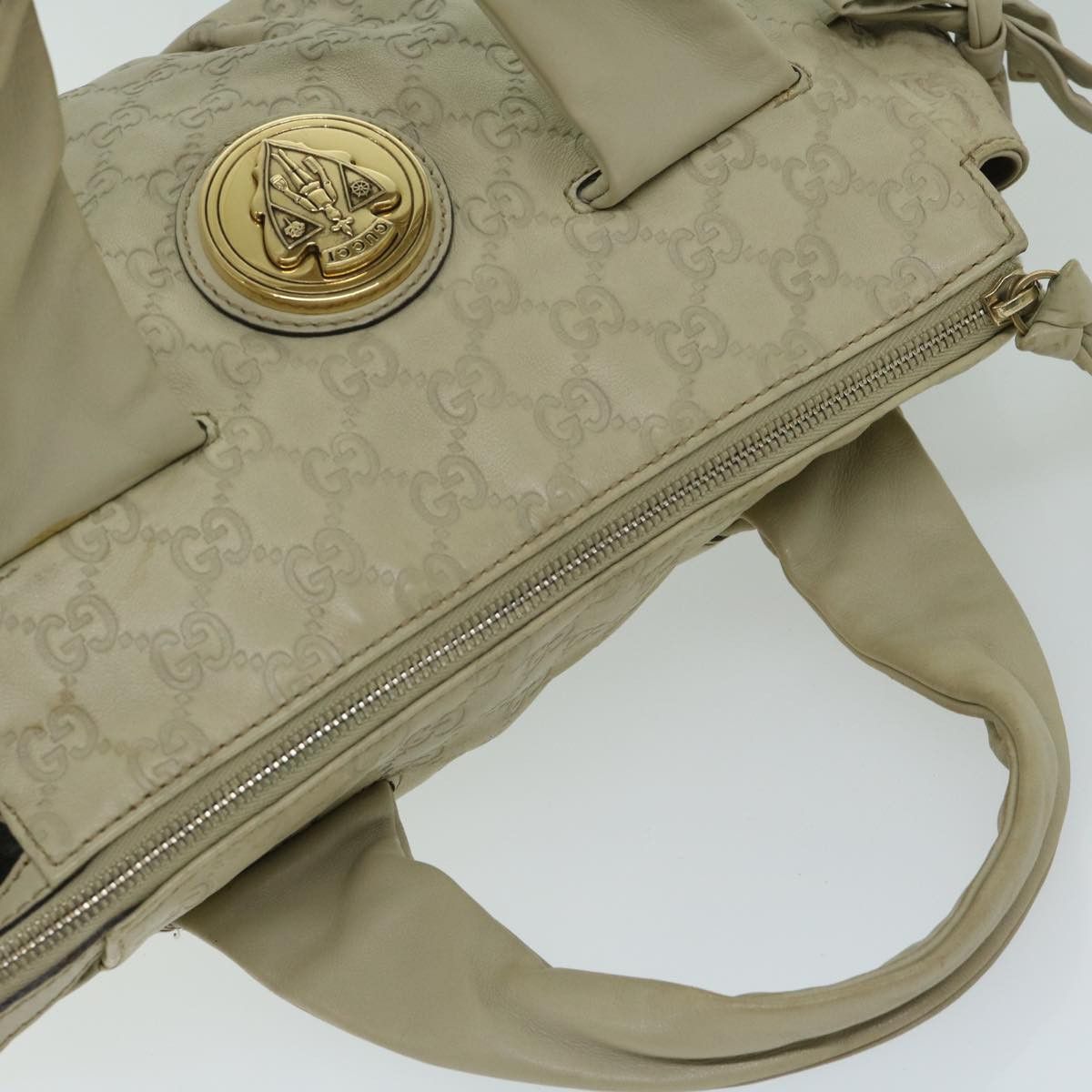 Gucci Gg Canvas Beige Canvas Handbag (Pre-Owned) Size ONE SIZE - 4 Thumbnail