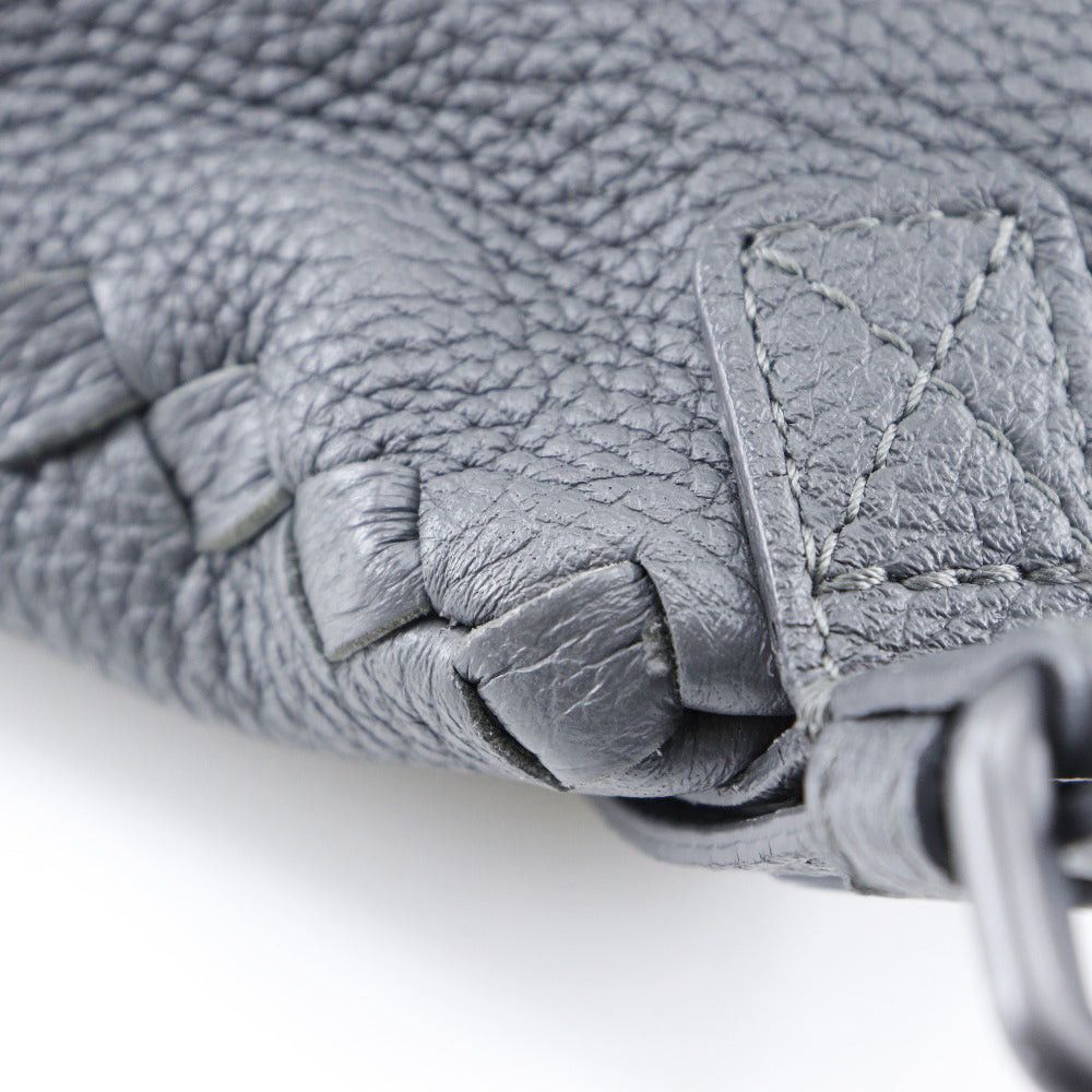 Bottega Veneta Intrecciato Grey Leather Backpack Bag (Pre-Owned) Size ONE SIZE - 8 Thumbnail