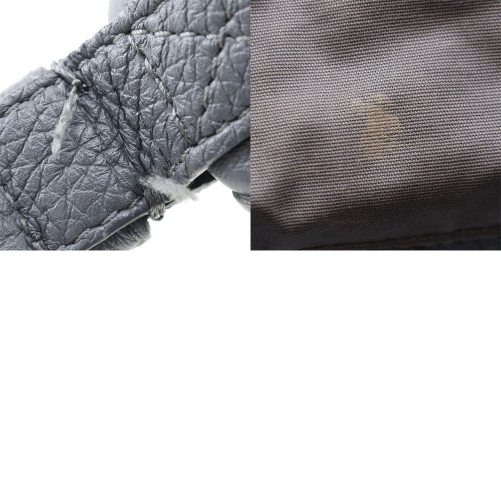 Bottega Veneta Intrecciato Grey Leather Backpack Bag (Pre-Owned) Size ONE SIZE - 9 Thumbnail