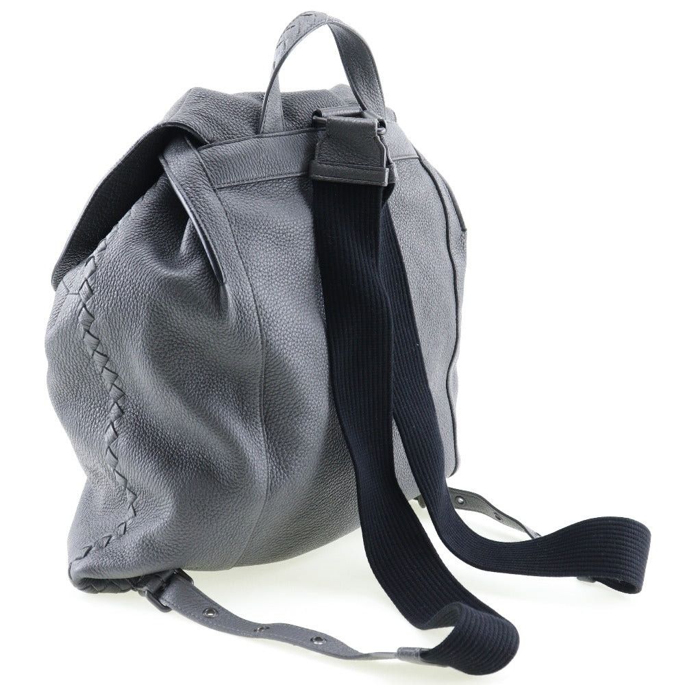 Bottega Veneta Intrecciato Grey Leather Backpack Bag (Pre-Owned) Size ONE SIZE - 2 Thumbnail
