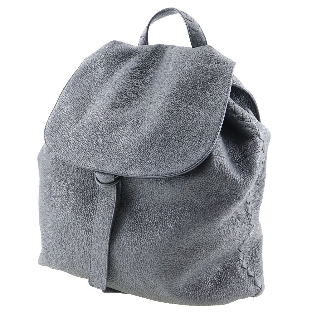 Bottega Veneta Intrecciato Grey Leather Backpack Bag (Pre-Owned) Size ONE SIZE - 3 Thumbnail