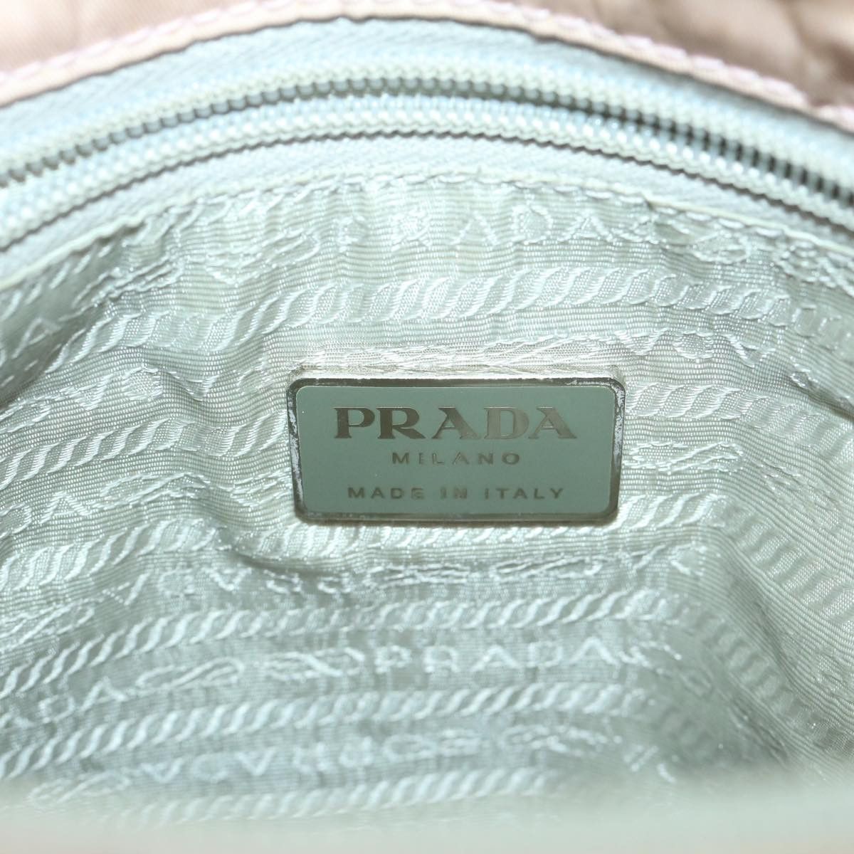 Prada Tessuto Pink Synthetic Handbag (Pre-Owned) Size ONE SIZE - 8 Thumbnail