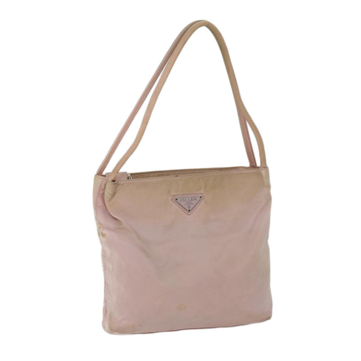 Prada Tessuto Pink Synthetic Handbag (Pre-Owned) Size ONE SIZE - 16 Thumbnail