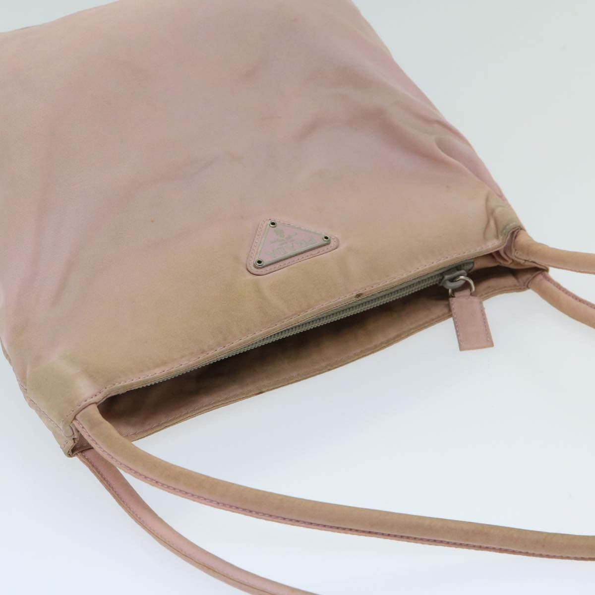 Prada Tessuto Pink Synthetic Handbag (Pre-Owned) Size ONE SIZE - 4 Thumbnail