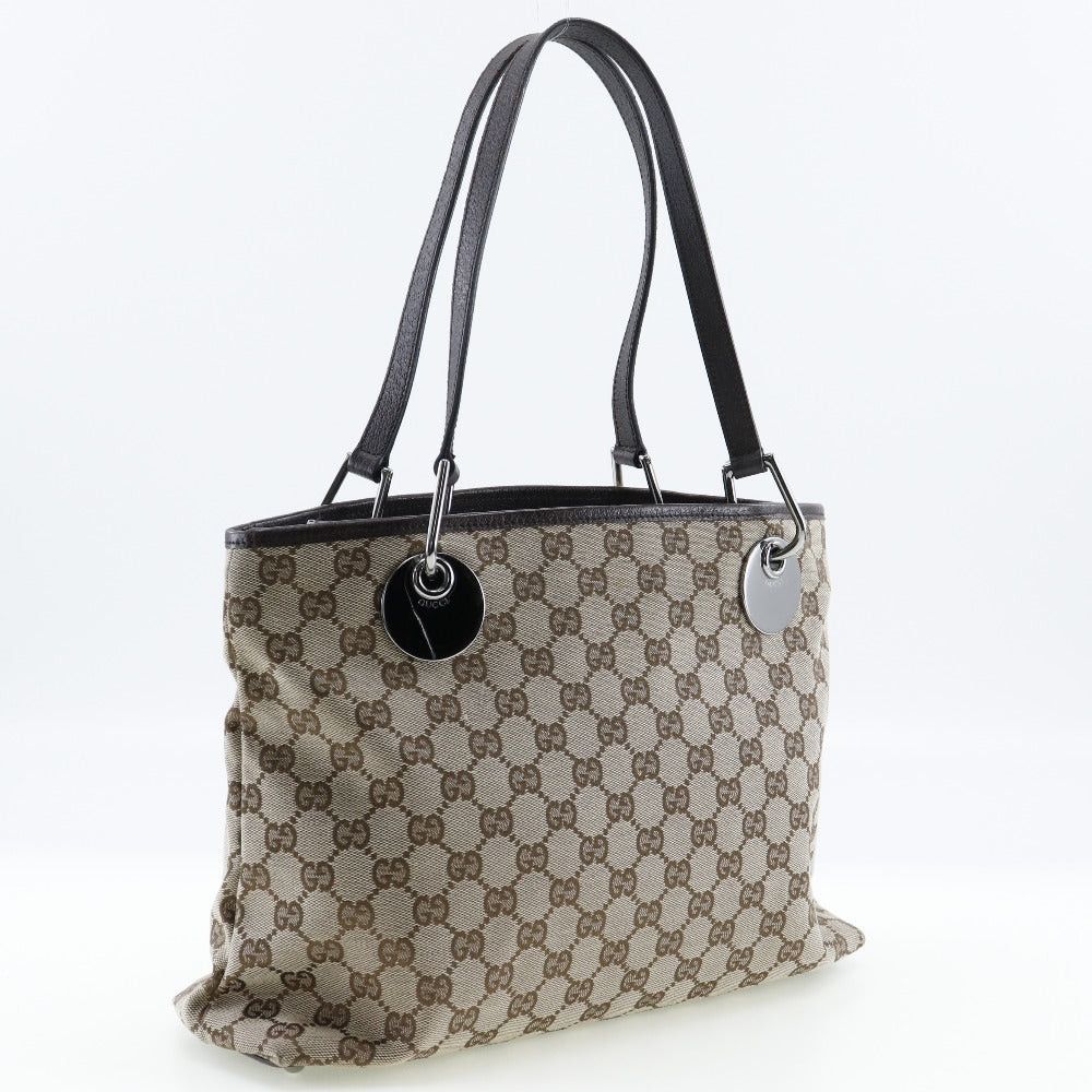 Gucci Gg Canvas Brown Canvas Tote Bag (Pre-Owned) Size ONE SIZE - 2 Thumbnail