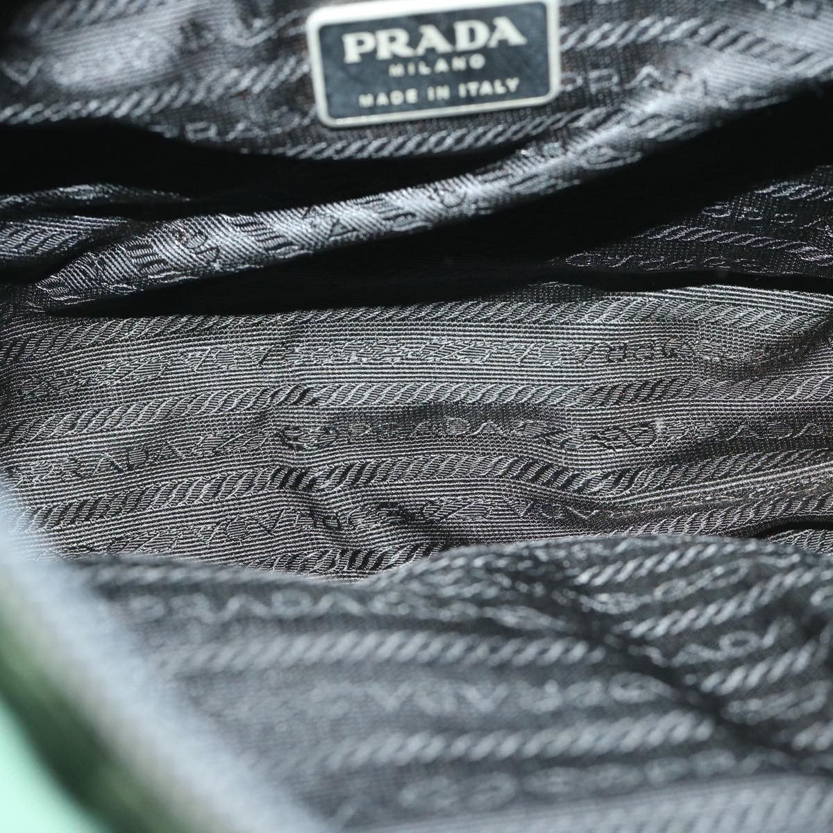 Prada Tessuto Green Synthetic Handbag (Pre-Owned) Size ONE SIZE - 5 Thumbnail