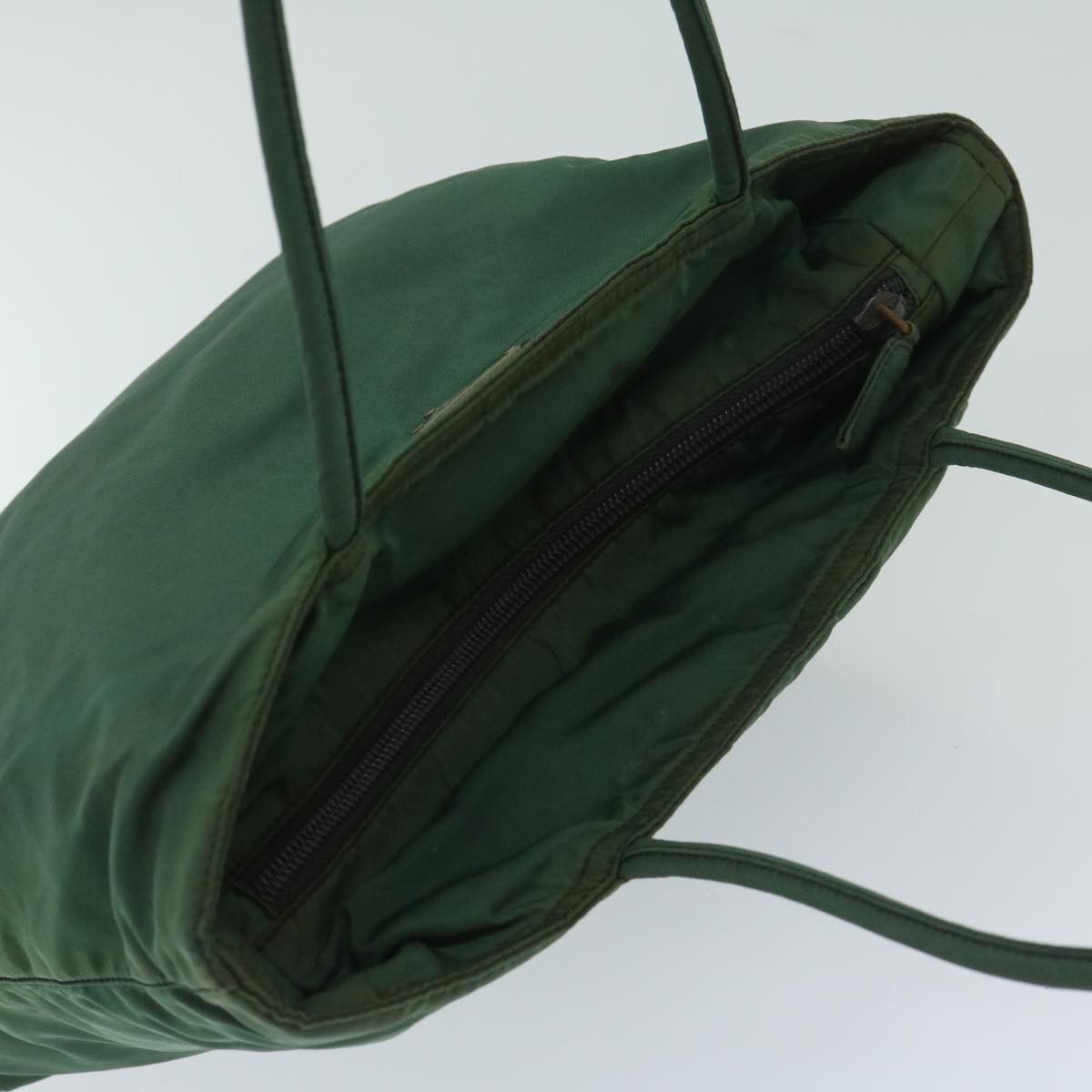 Prada Tessuto Green Synthetic Handbag (Pre-Owned) Size ONE SIZE - 4 Thumbnail