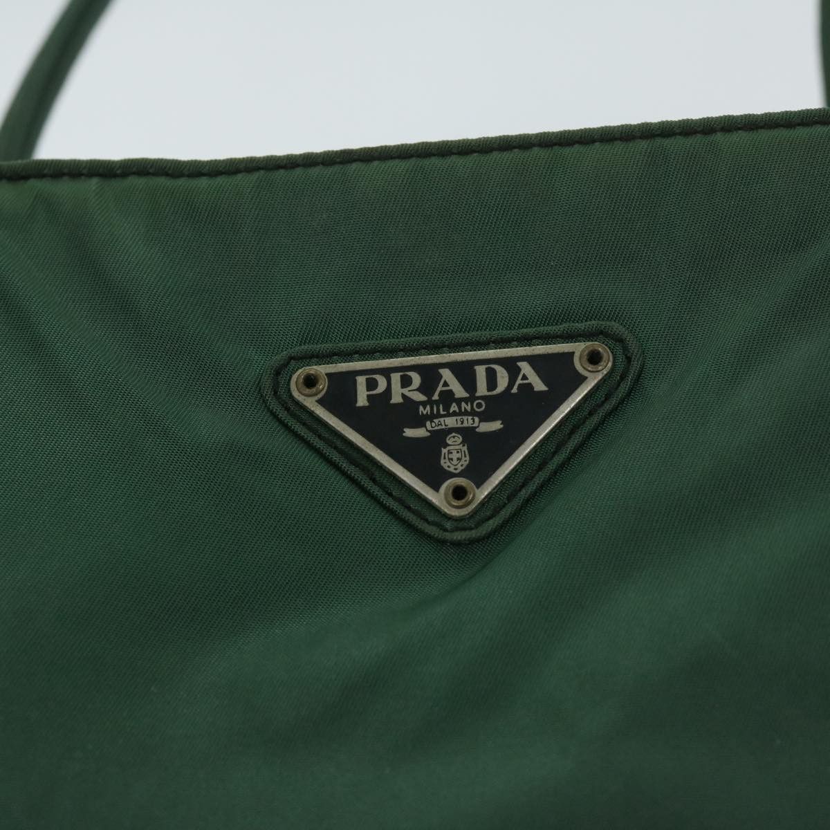 Prada Tessuto Green Synthetic Handbag (Pre-Owned) Size ONE SIZE - 18 Thumbnail