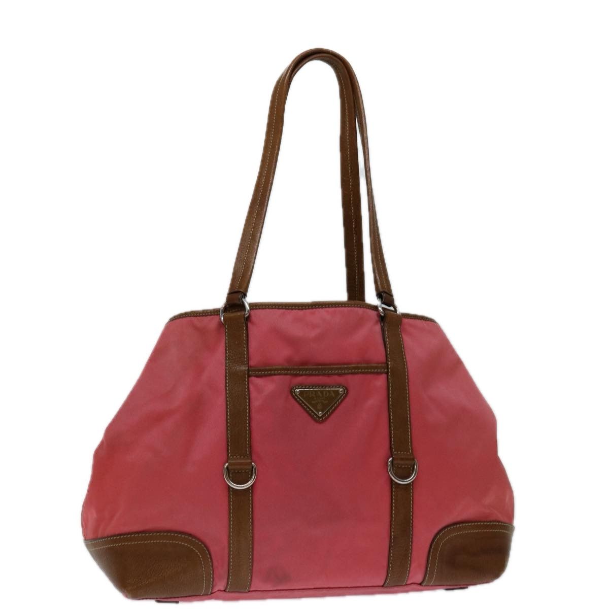 Prada Tessuto Pink Synthetic Tote Bag (Pre-Owned) Size ONE SIZE - 9 Thumbnail