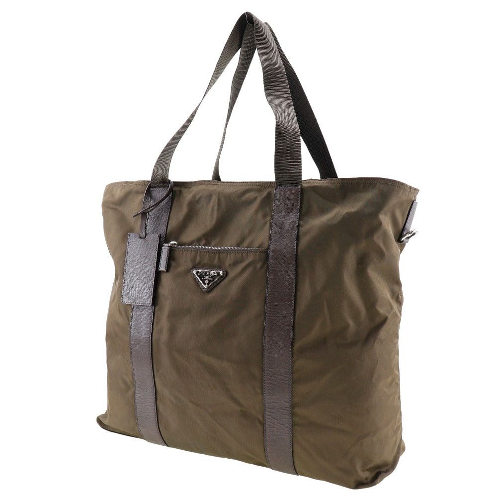 Prada Tessuto Beige Synthetic Shoulder Bag (Pre-Owned) Size ONE SIZE - 5 Thumbnail