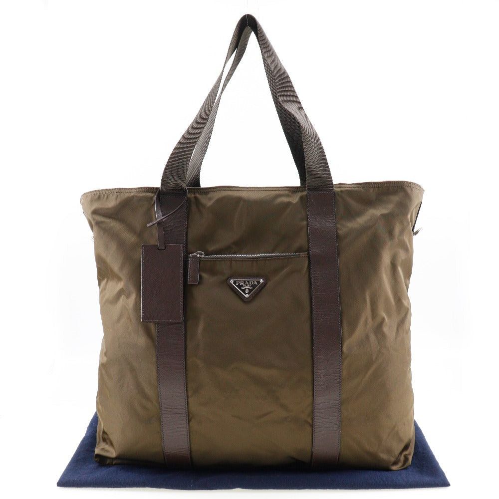 Prada Tessuto Beige Synthetic Shoulder Bag (Pre-Owned) Size ONE SIZE - 7 Thumbnail