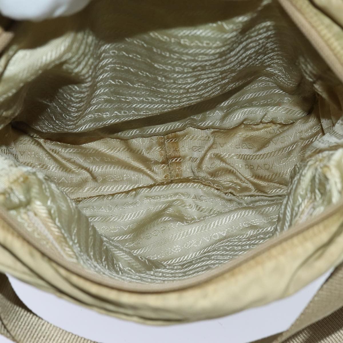 Prada Tessuto Beige Synthetic Shoulder Bag (Pre-Owned) Size ONE SIZE - 5 Thumbnail