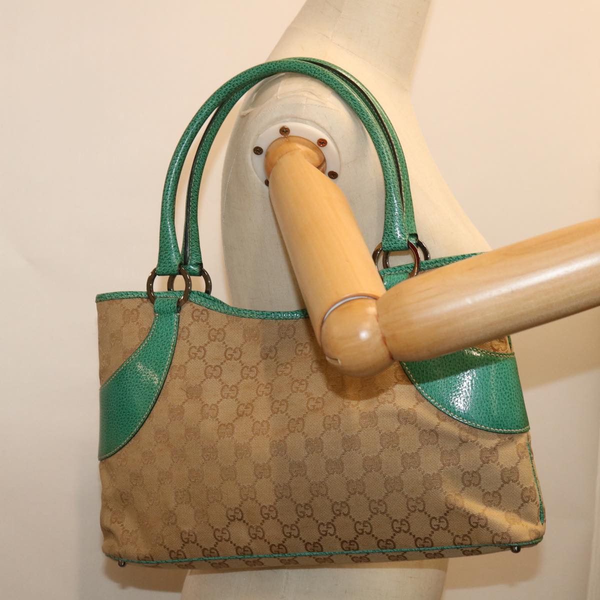 Gucci Gg Canvas Beige Canvas Tote Bag (Pre-Owned) Size ONE SIZE - 7 Thumbnail