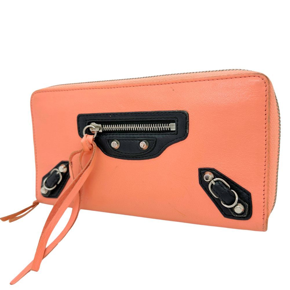 Balenciaga Round Orange Pony-Style Calfskin Wallet (Pre-Owned) Size ONE SIZE - 3 Thumbnail