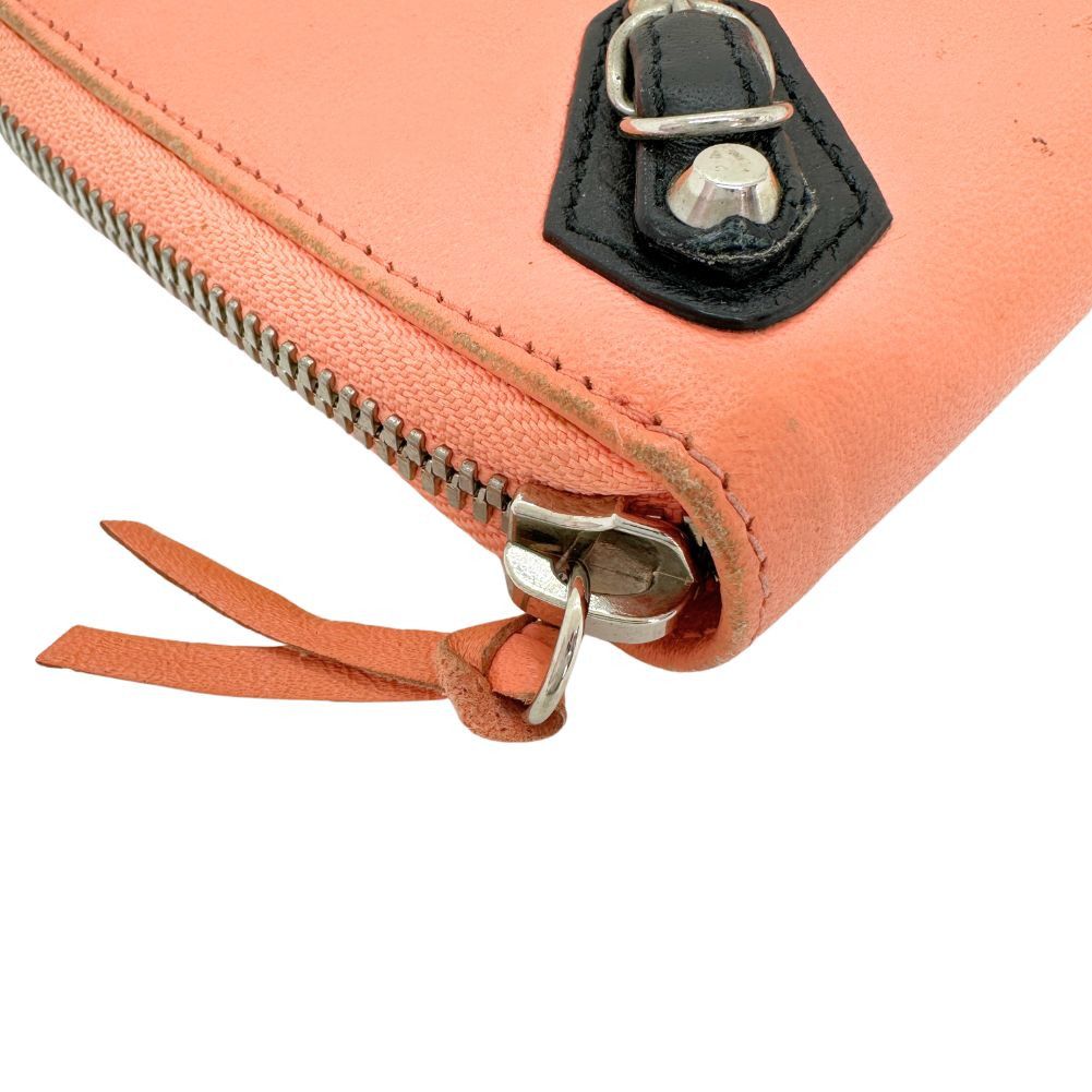 Balenciaga Round Orange Pony-Style Calfskin Wallet (Pre-Owned) Size ONE SIZE - 6 Thumbnail