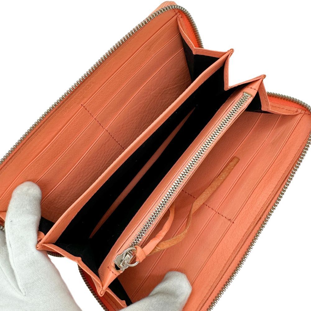 Balenciaga Round Orange Pony-Style Calfskin Wallet (Pre-Owned) Size ONE SIZE - 4 Thumbnail