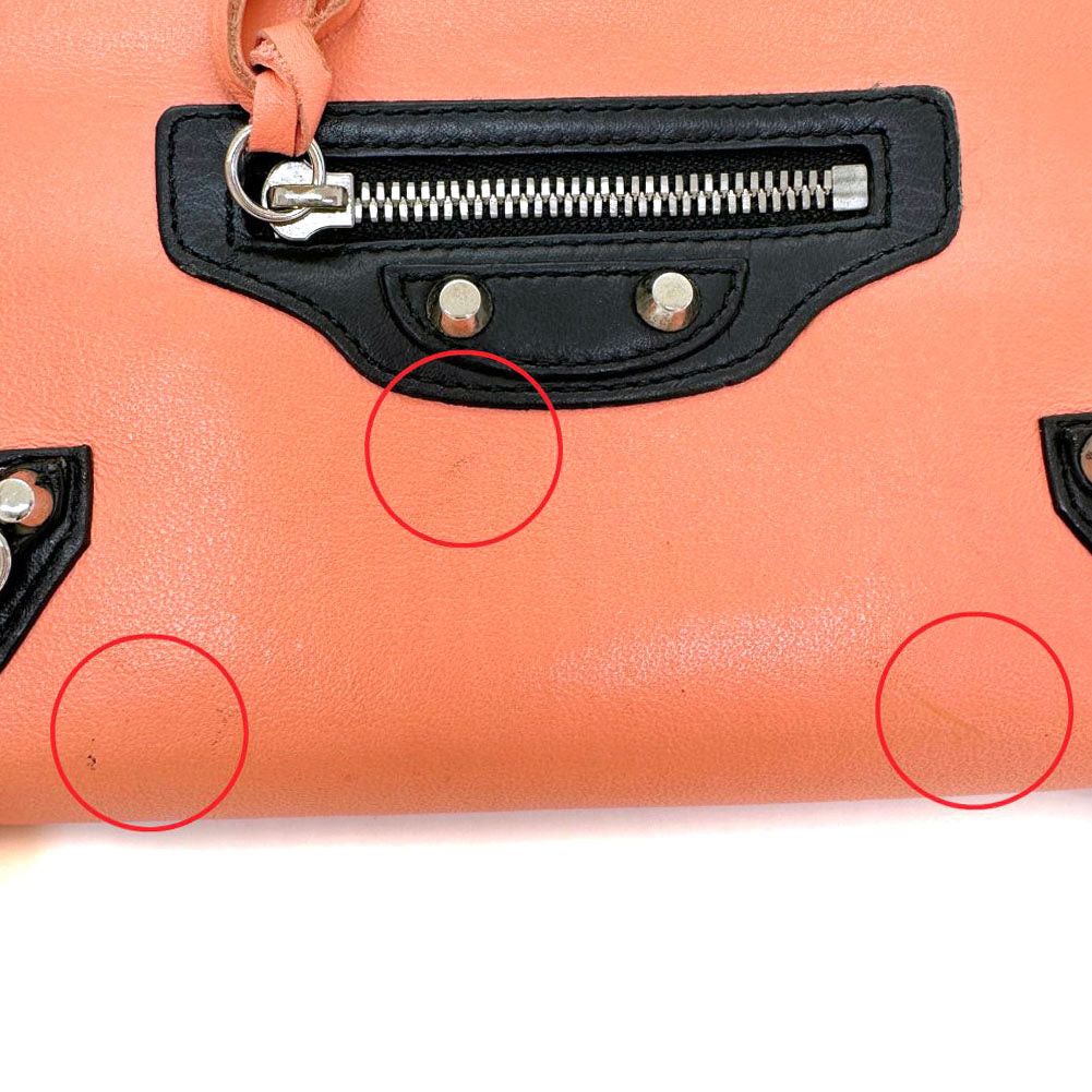 Balenciaga Round Orange Pony-Style Calfskin Wallet (Pre-Owned) Size ONE SIZE - 7 Thumbnail