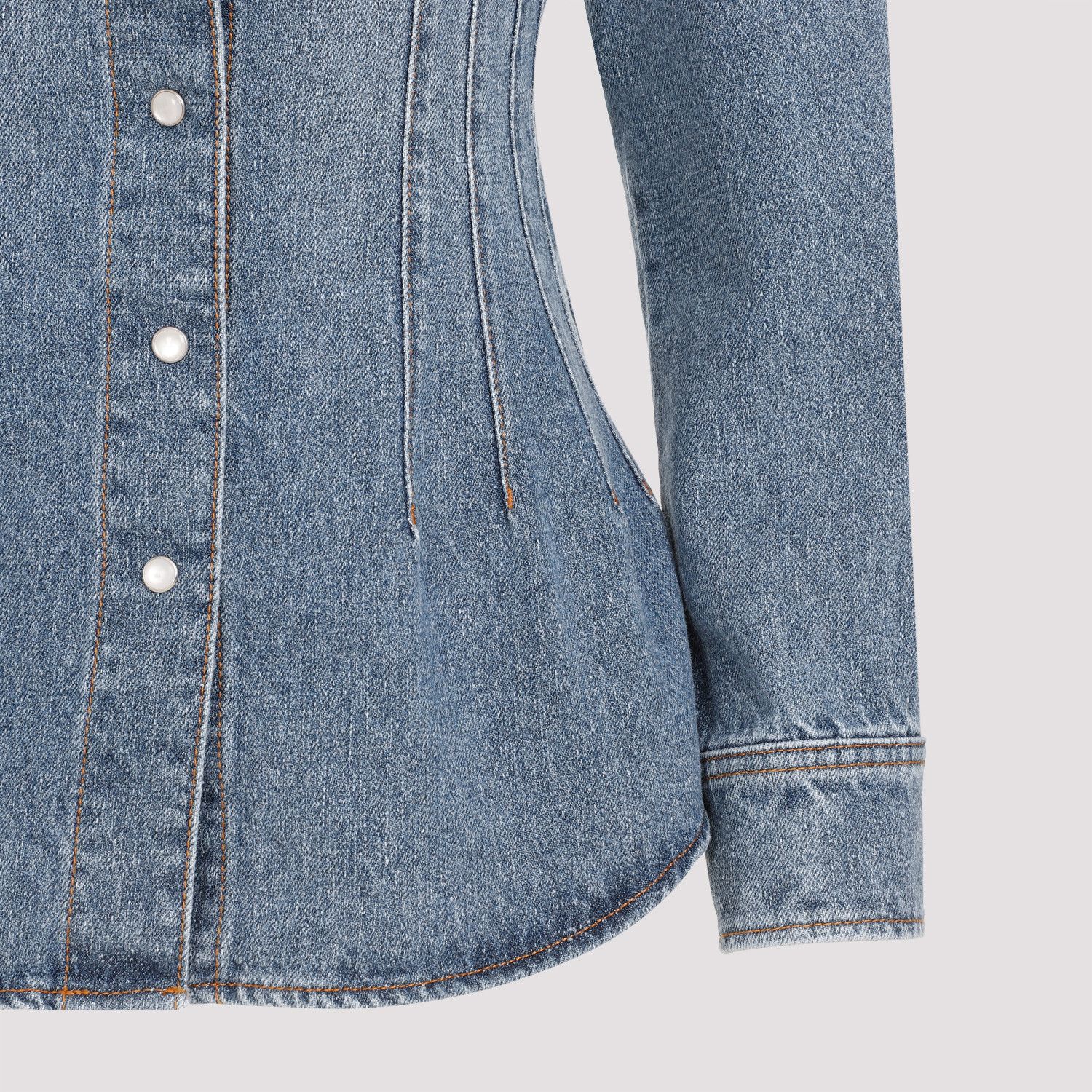 Chloe Chloe Denim Shirt Size XS / US 0-2 / IT 36-38 - 4 Thumbnail