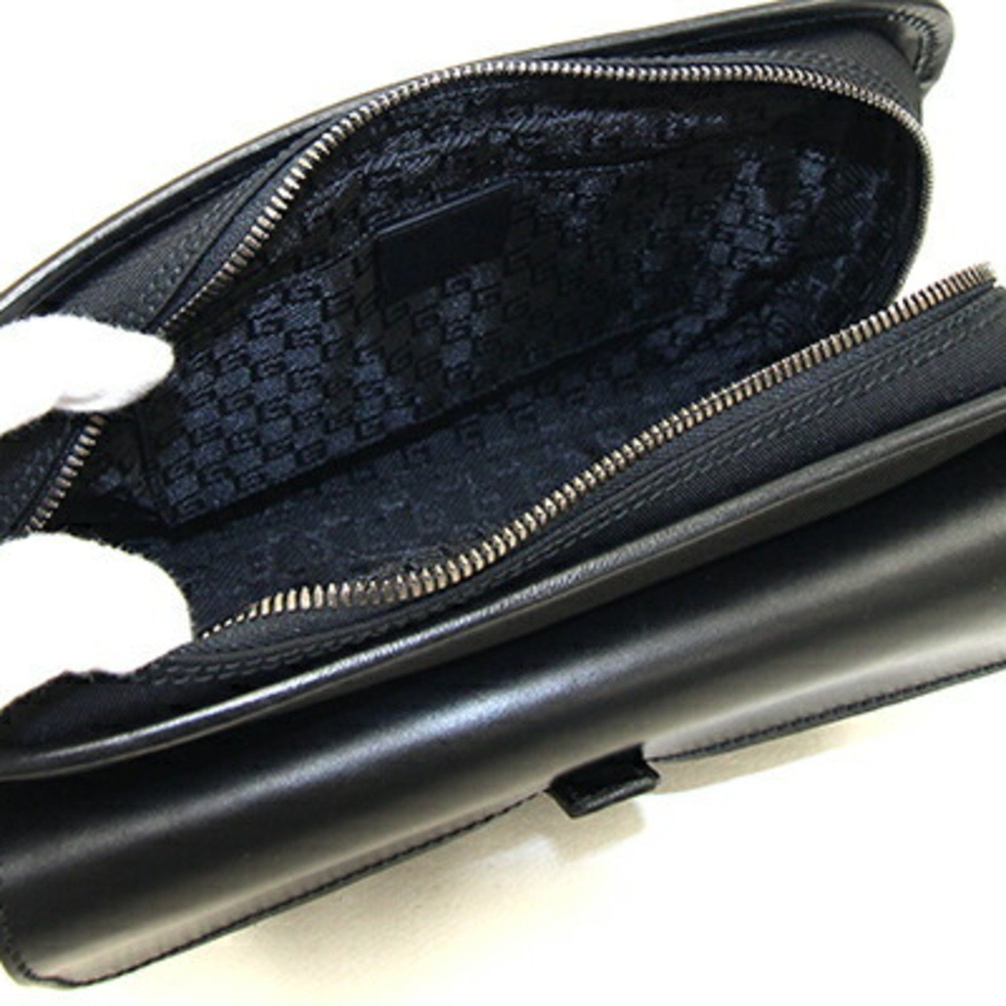 Gucci Gucci Second Bag 108844 Black Nylon Canvas Leather Clutch Men's GUCCI Size ONE SIZE - 3 Thumbnail