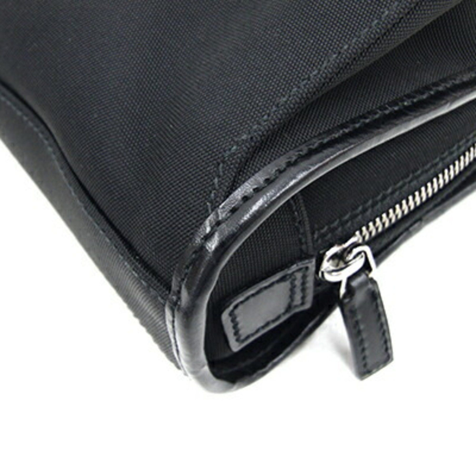 Gucci Gucci Second Bag 108844 Black Nylon Canvas Leather Clutch Men's GUCCI Size ONE SIZE - 4 Thumbnail