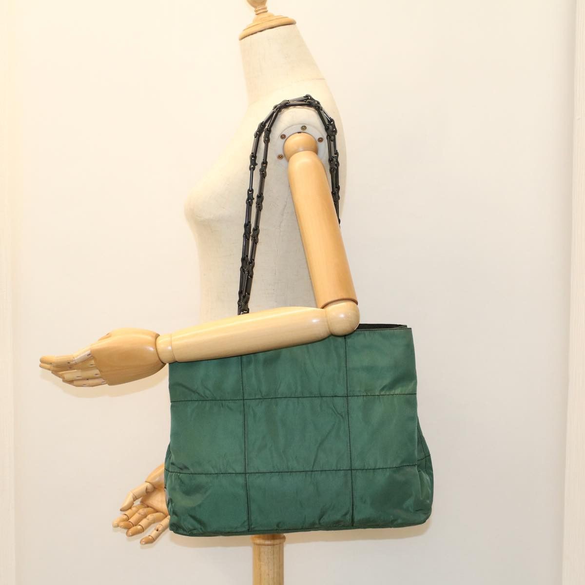 Prada Green Synthetic Shoulder Bag (Pre-Owned) Size ONE SIZE - 7 Thumbnail