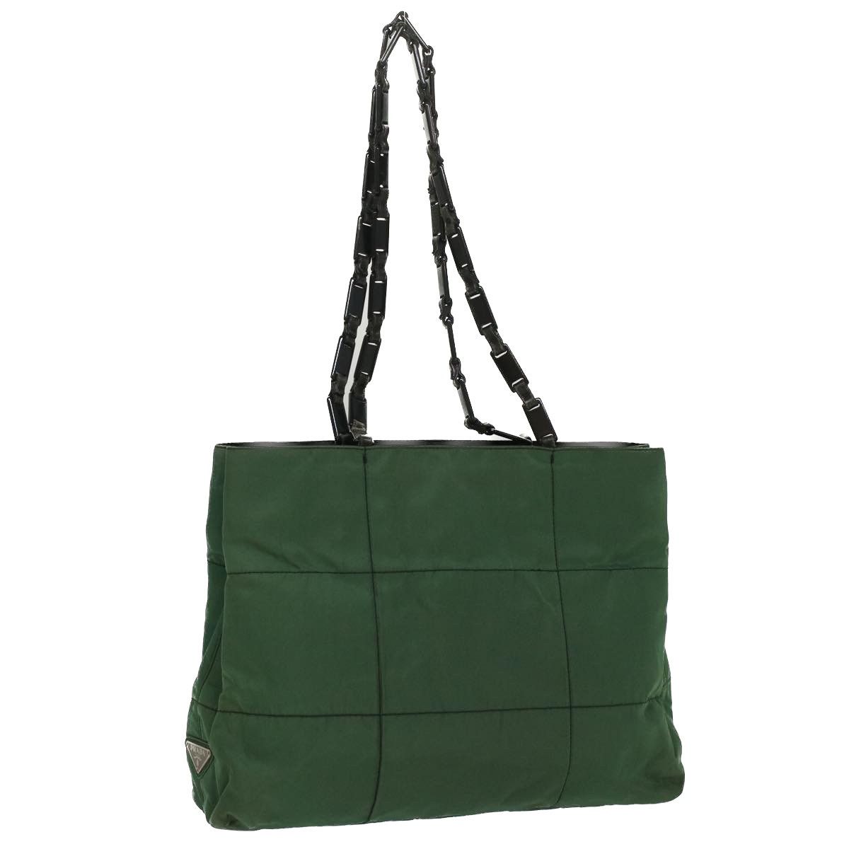 Prada Green Synthetic Shoulder Bag (Pre-Owned) Size ONE SIZE - 10 Thumbnail