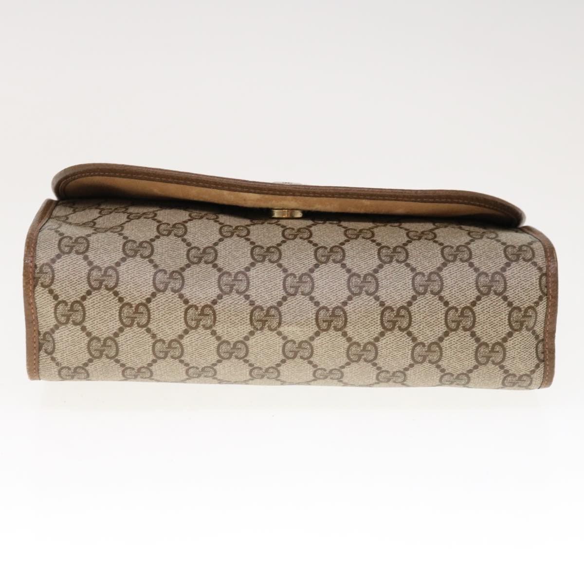 Gucci Gg Supreme Brown Canvas Clutch Bag (Pre-Owned) Size ONE SIZE - 3 Thumbnail